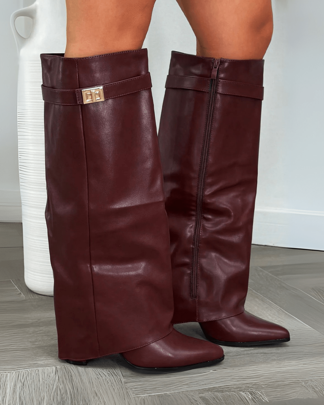 SOKYND Mariella High Boots BootsjE1767356248742827852Burgundy Leather36
