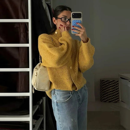 SOKYND Melanie Oversized Knit Cardigan CardiganSOKYND-020311-GIN-S-87319Ginger YellowS