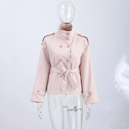 SOKYND Miriam Belted Trench Jacket CoatSOKYND-416471-PIN-M-27511PinkM