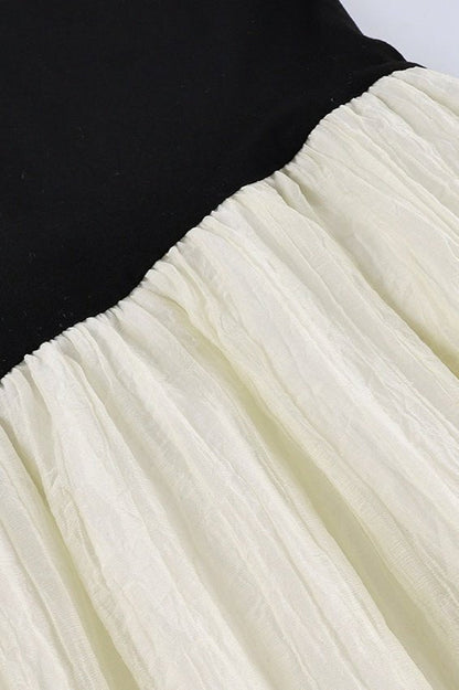 SOKYND Naomi Contrast Irregular Maxi Dress DressSOKYND-965463-BLA-L-21047BlackL
