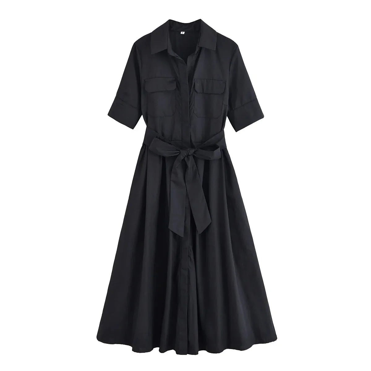SOKYND Paloma Belted Shirt Midi Dress DressesSOKYND-375255-PIN-XS-00759Pink StripesXS