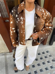 Rachel Bambi Faux Fur Jacket