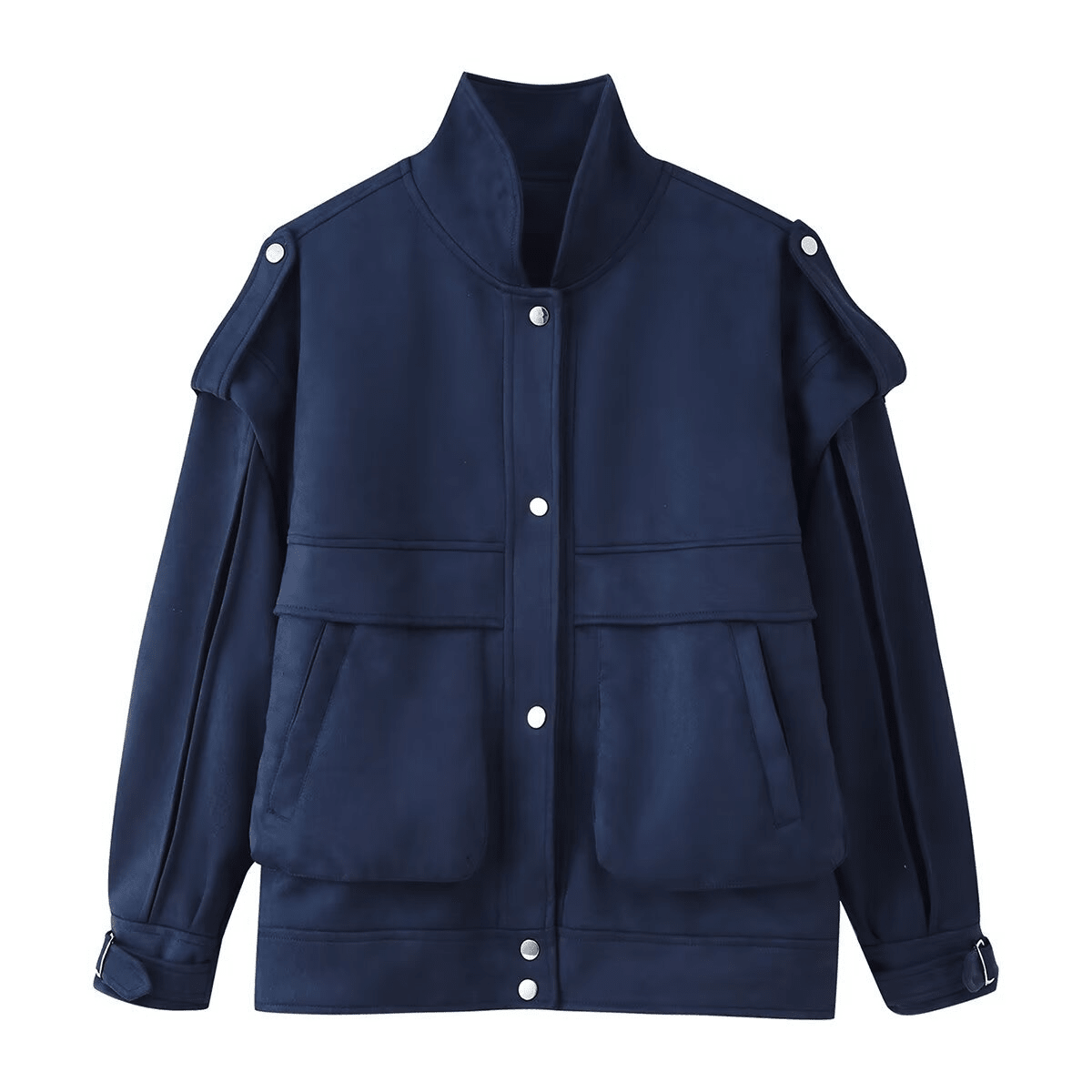 SOKYND Rachel Wide Shoulder Jacket JacketNavy BlueS