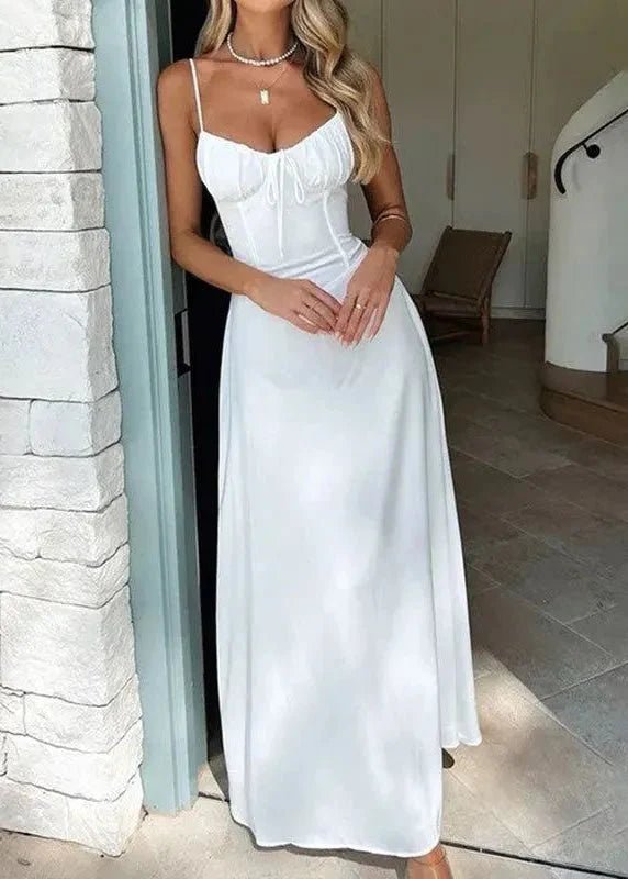 SOKYND Rafaela Corset Bodice Maxi Dress DressesWhiteXL