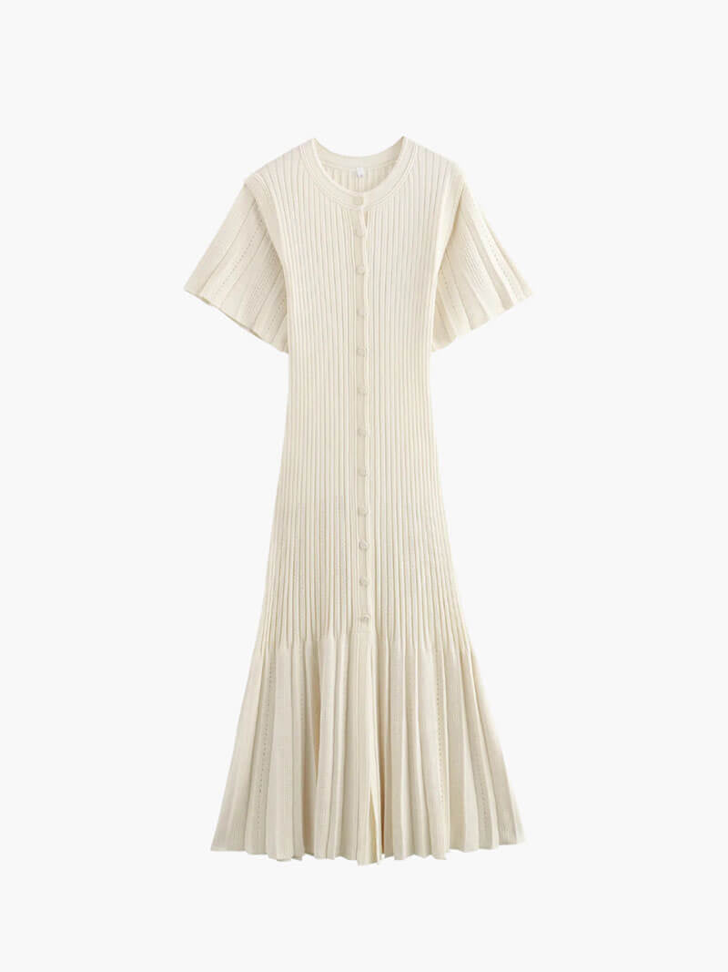 SOKYND Savannah Midi Dress DressesCremeS