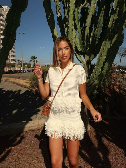 SOKYND Sophia Knitted Tassel Skirt Set Matching SetsSOKYND-903191-SET-WHITE-28247SetWhiteXS