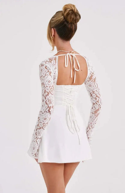 SOKYND Sylva Mini Dress with Lace Details DressSOKYND-479639-BLA-S-06103BlackS