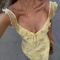 Sylvie Floral Plunge Maxi Dress