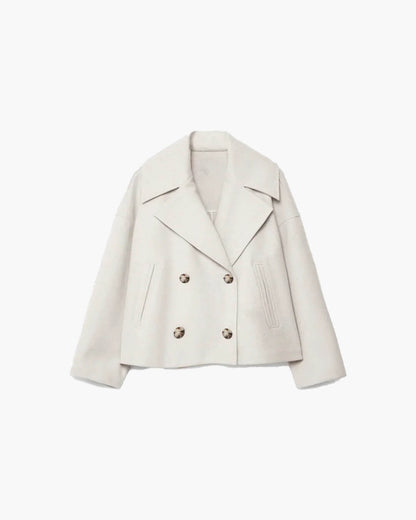 SOKYND Vannie Short Double - Breasted Coat Coats & JacketsWo1772777205893621202Navy BlueS