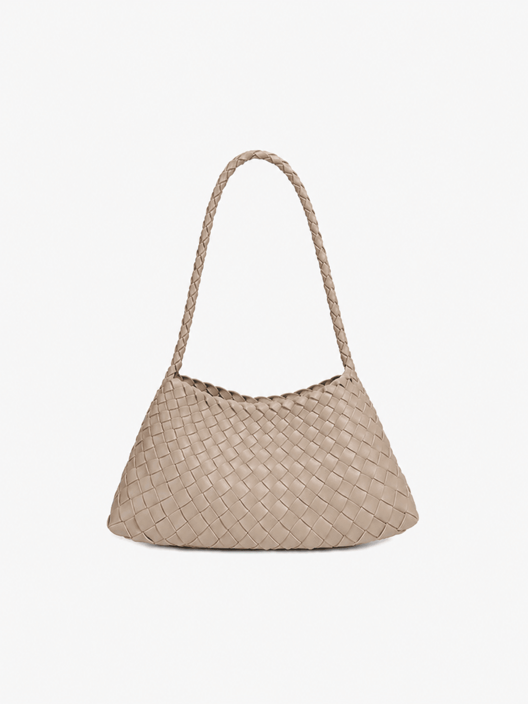 Sarah Vegan Leather Woven Bag Small